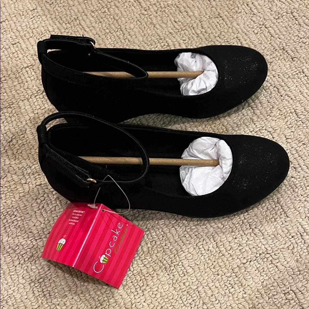 Chic Black Wedge Shoes for girls